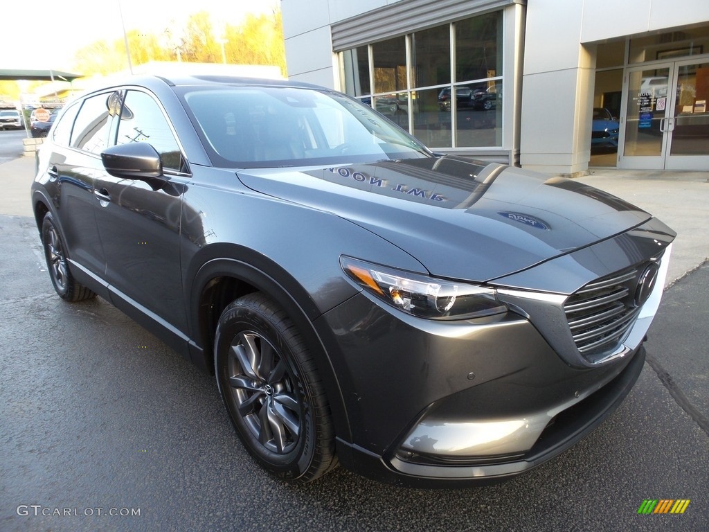 Machine Gray Metallic 2021 Mazda CX-9 Touring AWD Exterior Photo #145933952