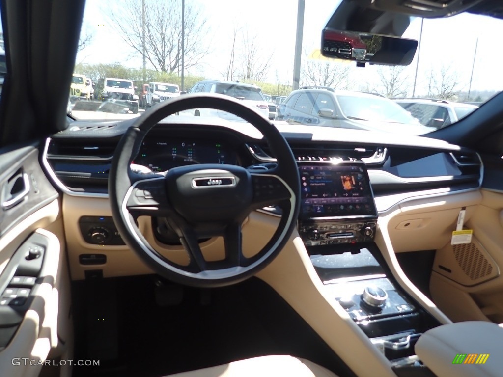 2023 Jeep Grand Cherokee 4XE Wicker Beige/Global Black Dashboard Photo #145933961