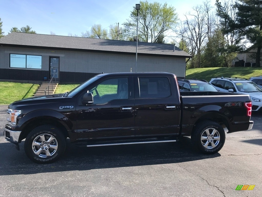 2019 F150 XLT SuperCrew 4x4 - Magma Red / Earth Gray photo #1