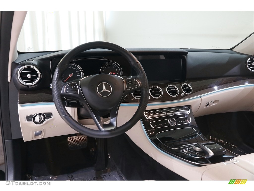 2017 E 300 4Matic Sedan - Obsidian Black Metallic / Macchiato Beige/Black photo #7