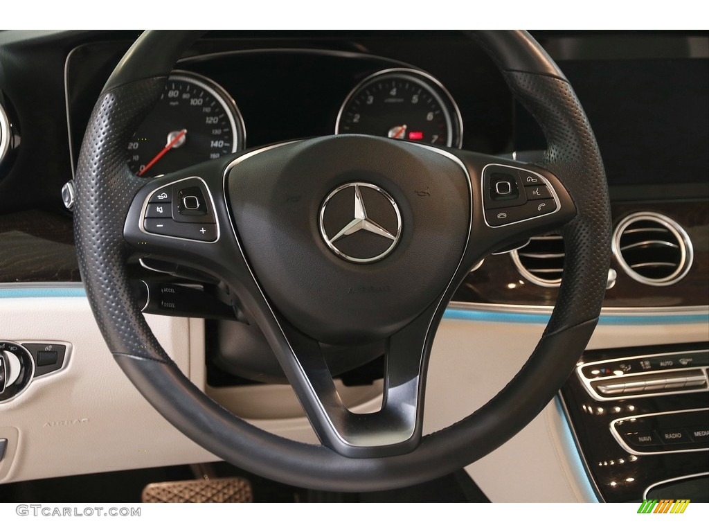 2017 E 300 4Matic Sedan - Obsidian Black Metallic / Macchiato Beige/Black photo #8