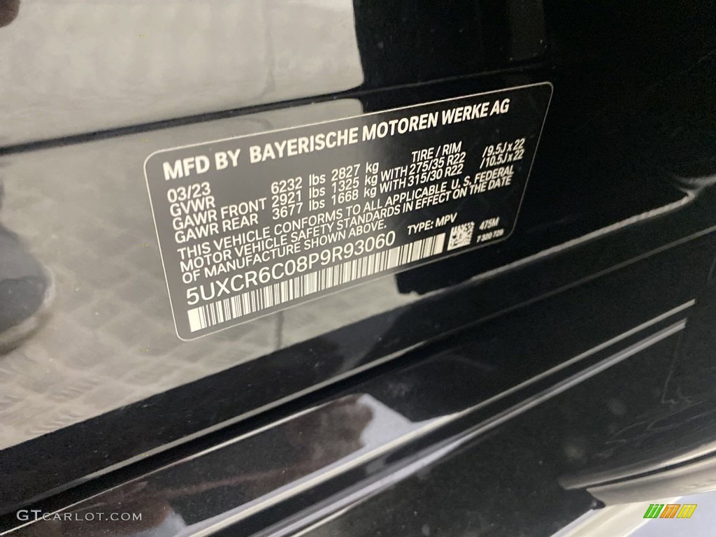 2023 X5 xDrive40i - Black Sapphire Metallic / Silverstone photo #26