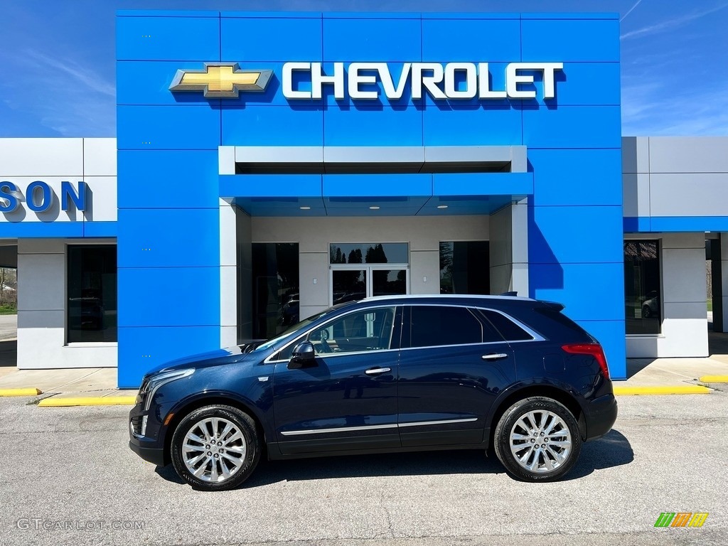 2017 XT5 Platinum AWD - Dark Adriatic Blue Metallic / Maple Sugar photo #1