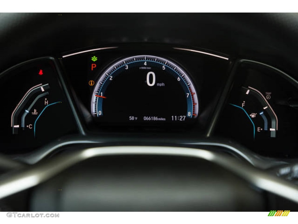 2018 Civic EX Sedan - White Orchid Pearl / Black photo #30