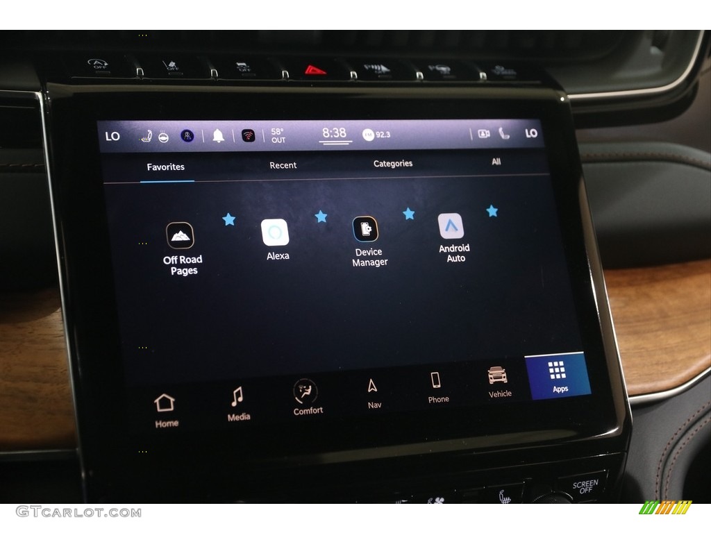 2022 Jeep Grand Cherokee L Summit Reserve 4x4 Controls Photo #145937837