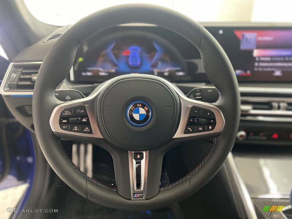 2023 BMW i4 Series M50 Tacora Red Steering Wheel Photo #145938326