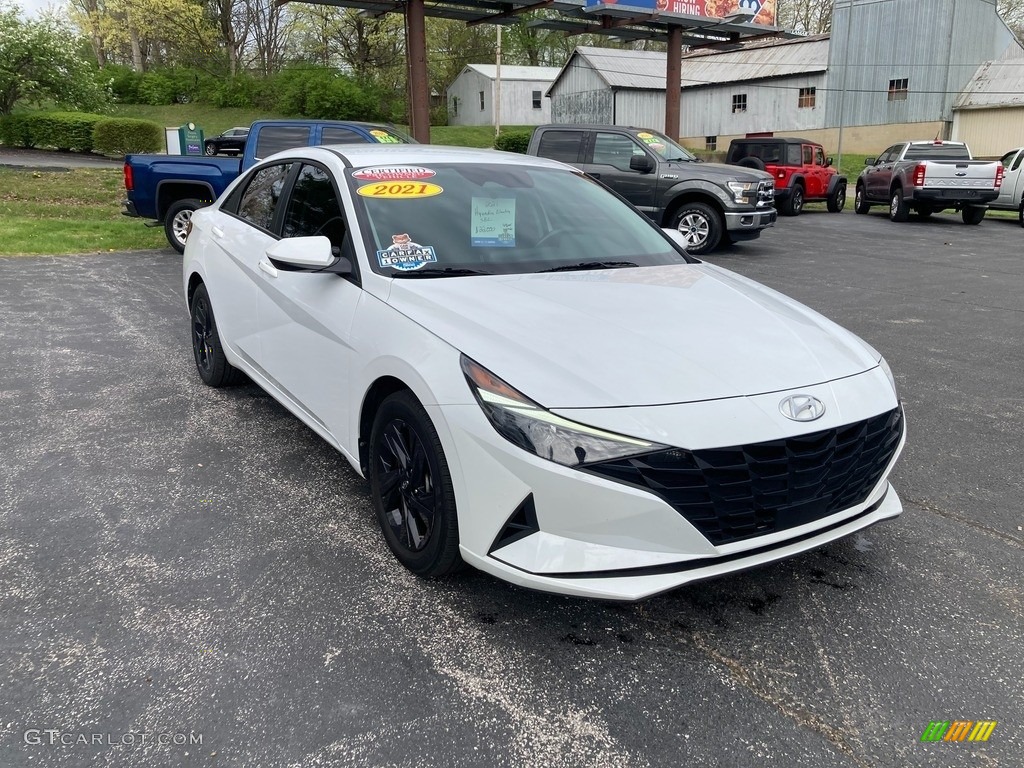 2021 Elantra SEL - Quartz White / Black photo #7