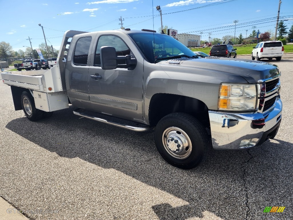 2007 Silverado 3500HD LT Extended Cab 4x4 Dually - Graystone Metallic / Light Titanium/Ebony photo #8