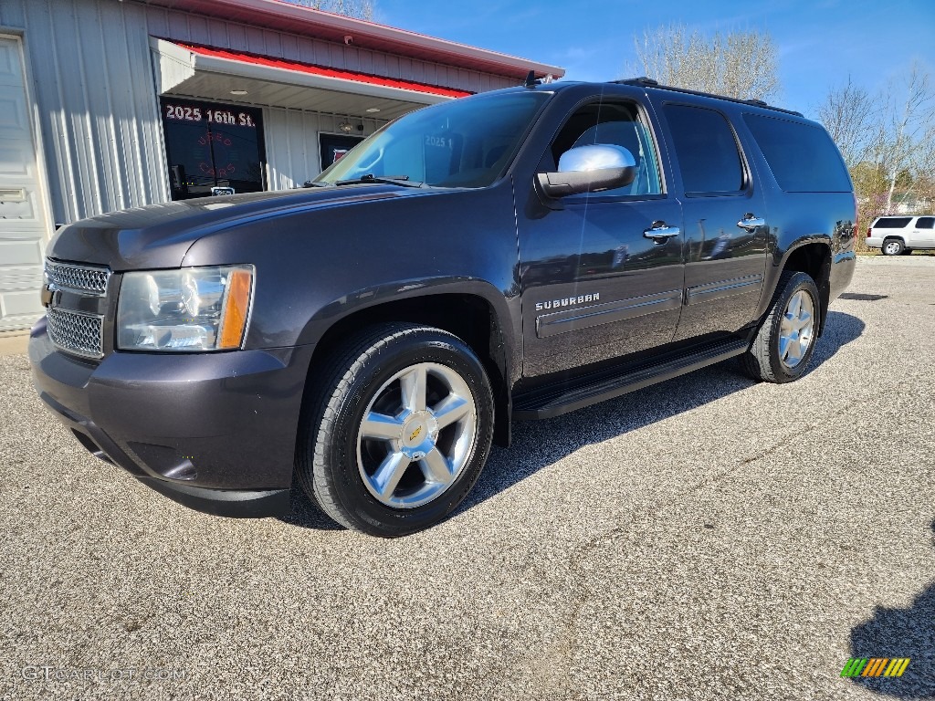 2011 Suburban LS 4x4 - Taupe Gray Metallic / Ebony photo #1