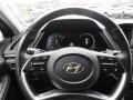 Black 2020 Hyundai Sonata Limited Hybrid Steering Wheel