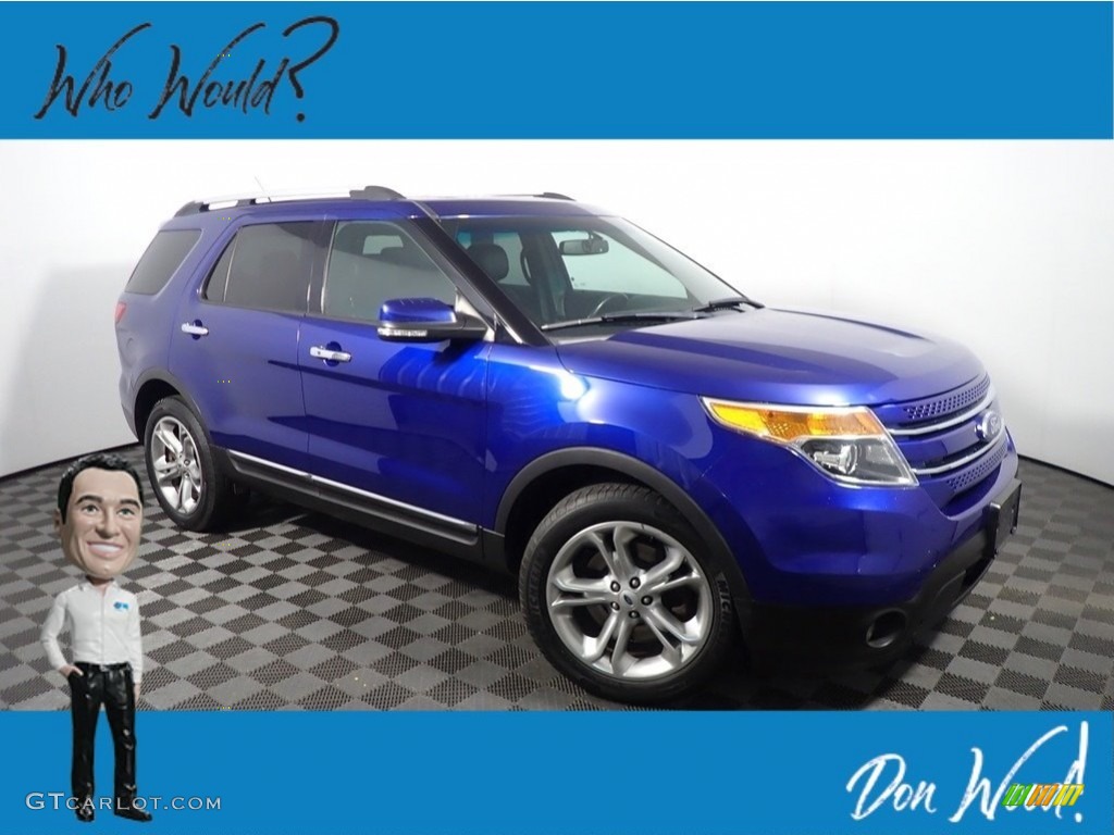 2015 Explorer Limited 4WD - Deep Impact Blue / Charcoal Black photo #1