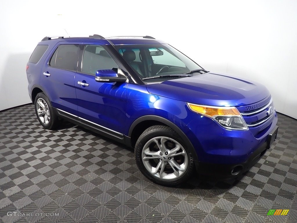 2015 Explorer Limited 4WD - Deep Impact Blue / Charcoal Black photo #4