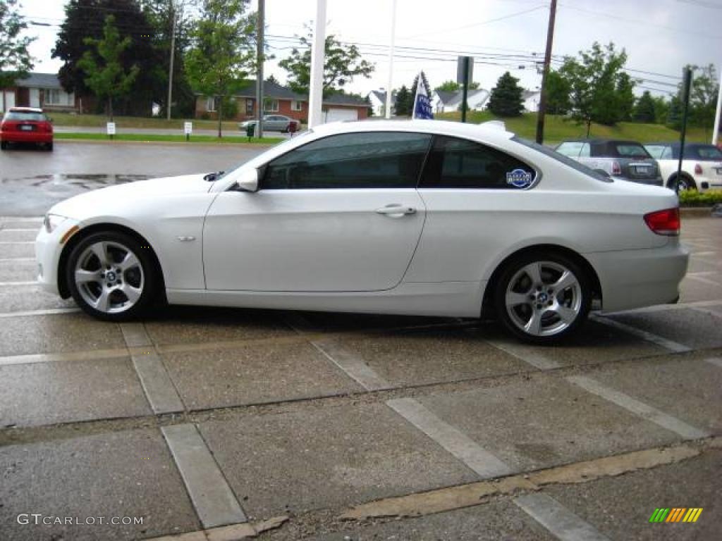 2007 3 Series 328i Coupe - Alpine White / Cream Beige photo #5