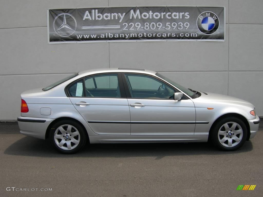 2003 3 Series 325i Sedan - Titanium Silver Metallic / Grey photo #16