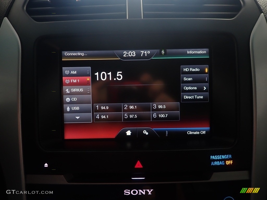 2015 Explorer Limited 4WD - Deep Impact Blue / Charcoal Black photo #26