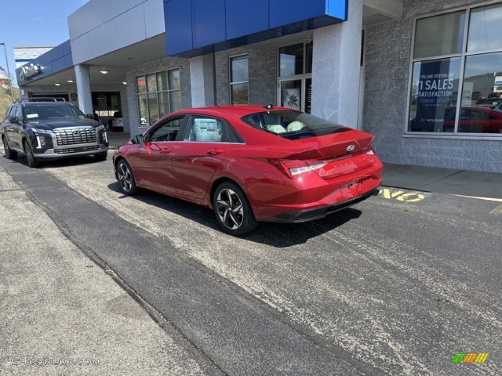 2023 Elantra Limited Hybrid - Calypso Red / Medium Gray photo #2