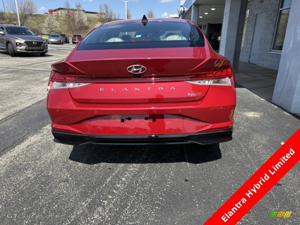 2023 Elantra Limited Hybrid - Calypso Red / Medium Gray photo #3