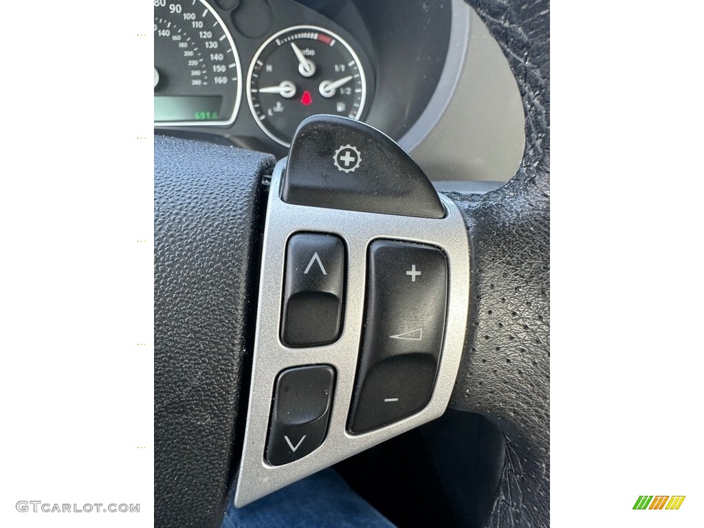 2010 Saab 9-3 2.0T Sport Sedan Black Steering Wheel Photo #145943252