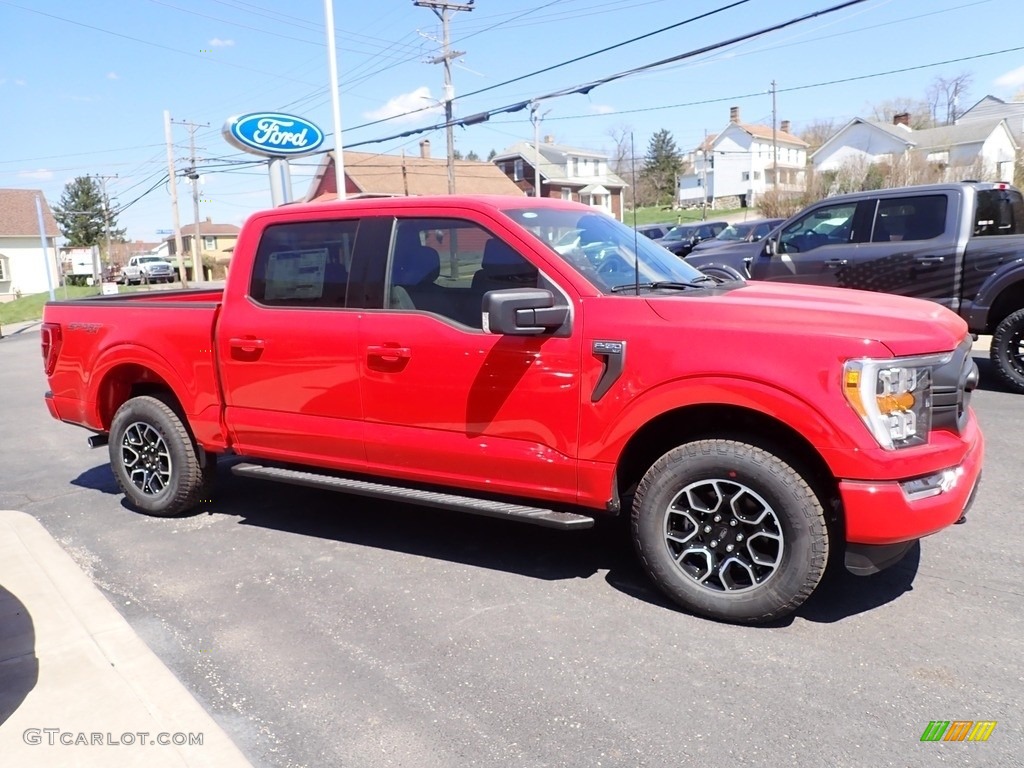 Race Red 2023 Ford F150 XLT SuperCrew 4x4 Exterior Photo #145943576