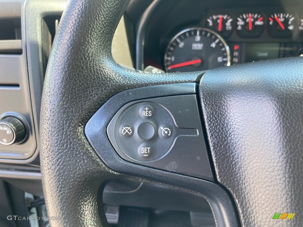 2018 Chevrolet Silverado 1500 WT Regular Cab Dark Ash/Jet Black Steering Wheel Photo #145943585