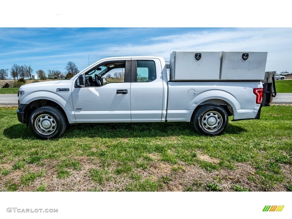 2016 F150 XLT SuperCab - Oxford White / Medium Earth Gray photo #7