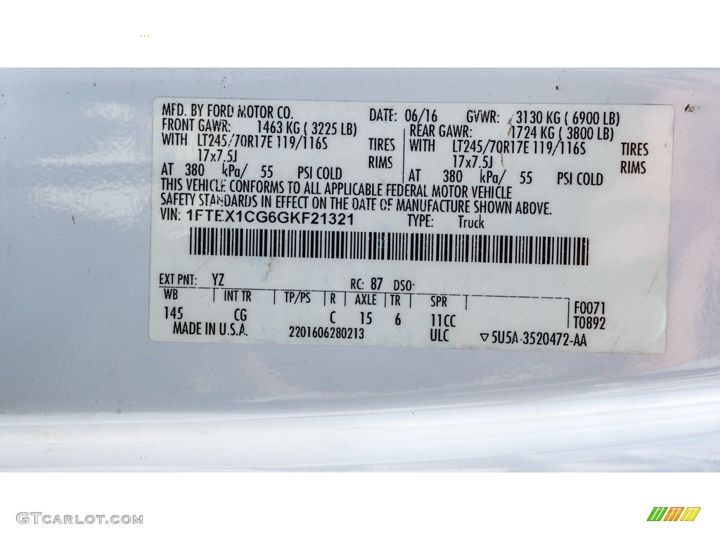 2016 F150 XLT SuperCab - Oxford White / Medium Earth Gray photo #28