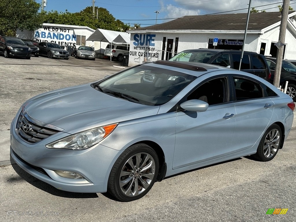 2011 Sonata Limited - Harbor Gray Metallic / Gray photo #9