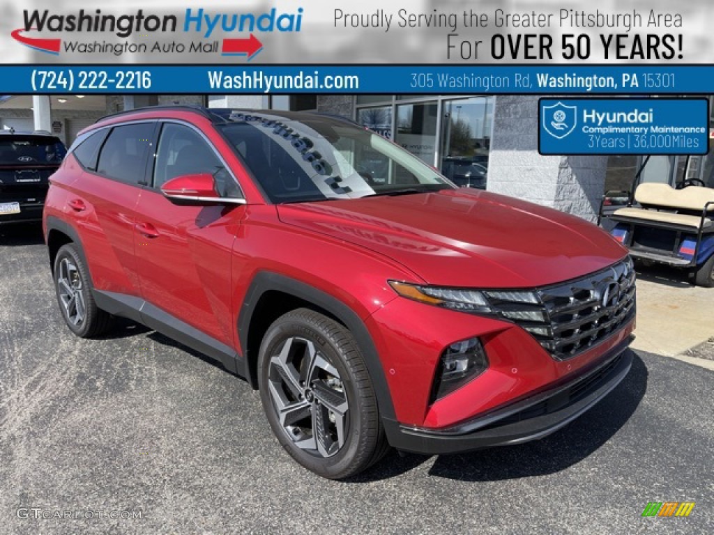 2023 Tucson Limited AWD - Calypso Red Pearl / Black photo #1