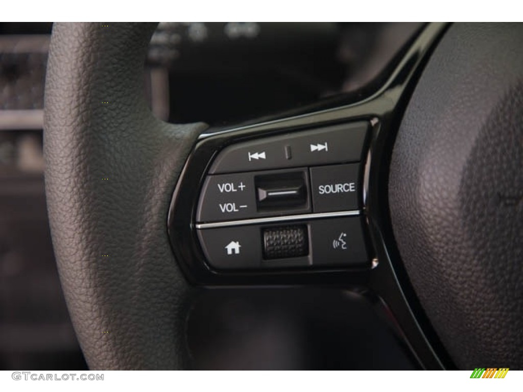 2023 Honda Civic LX Black Steering Wheel Photo #145945355