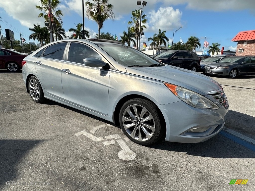 2011 Sonata Limited - Harbor Gray Metallic / Gray photo #15