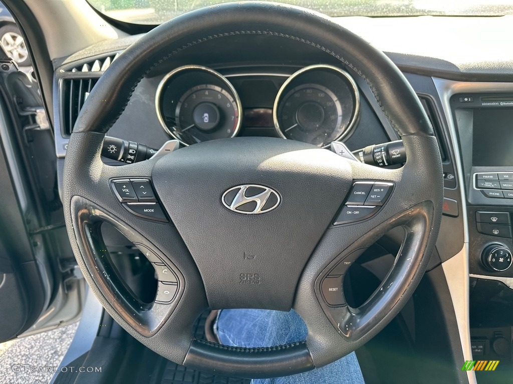 2011 Sonata Limited - Harbor Gray Metallic / Gray photo #24