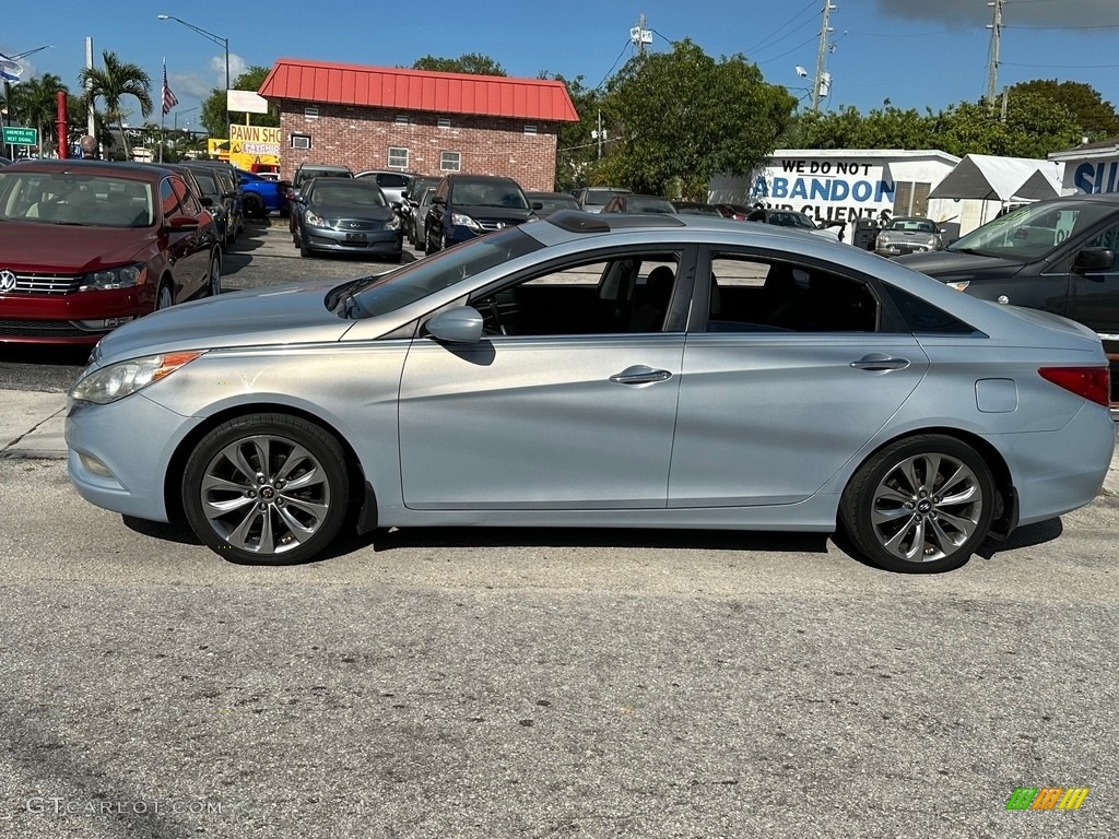 2011 Sonata Limited - Harbor Gray Metallic / Gray photo #31
