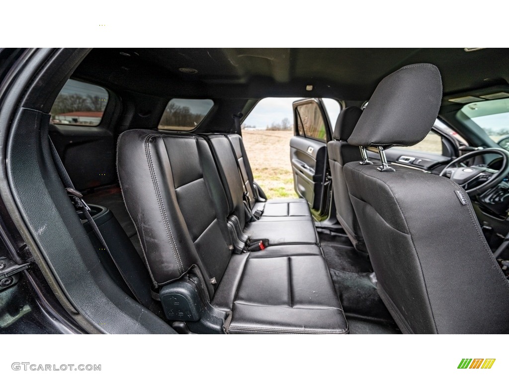 Ebony Black Interior 2018 Ford Explorer Police Interceptor AWD Photo #145946111
