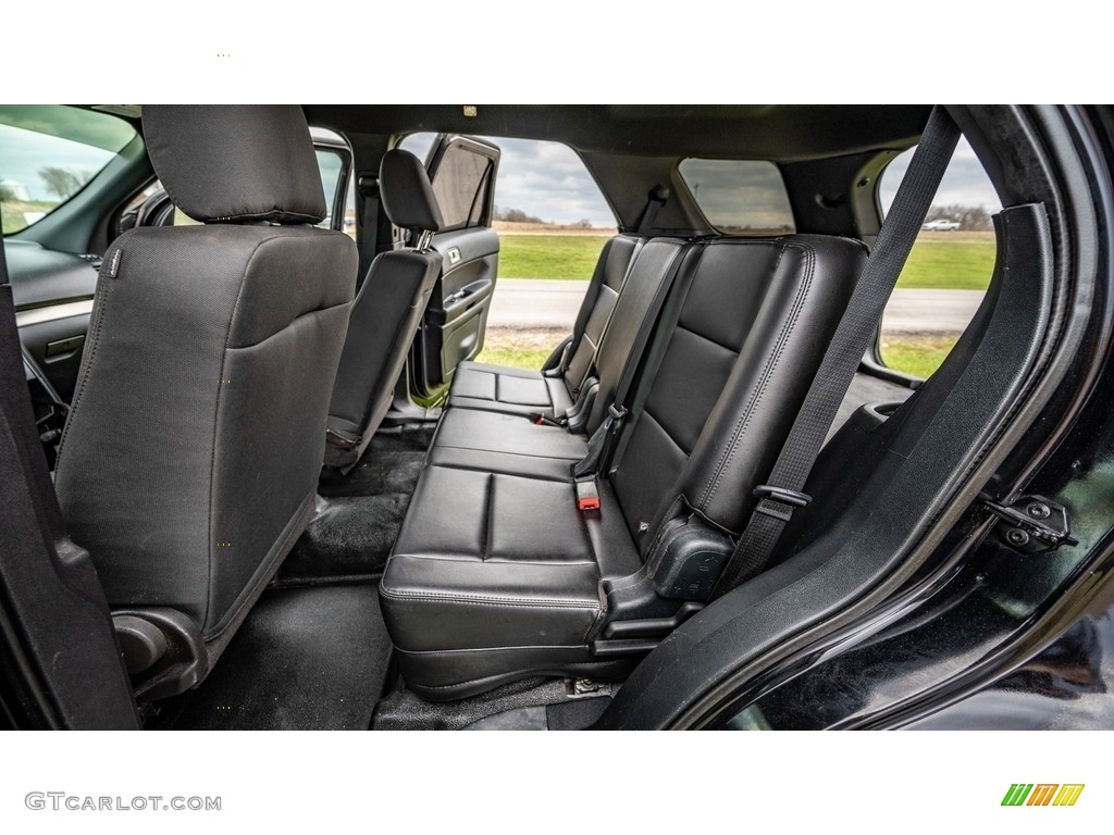 Ebony Black Interior 2018 Ford Explorer Police Interceptor AWD Photo #145946318