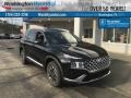 Twilight Black 2023 Hyundai Santa Fe Hybrid Blue AWD