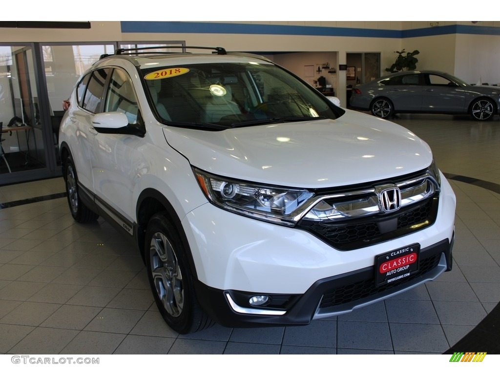 2018 CR-V EX-L AWD - White Diamond Pearl / Ivory photo #4