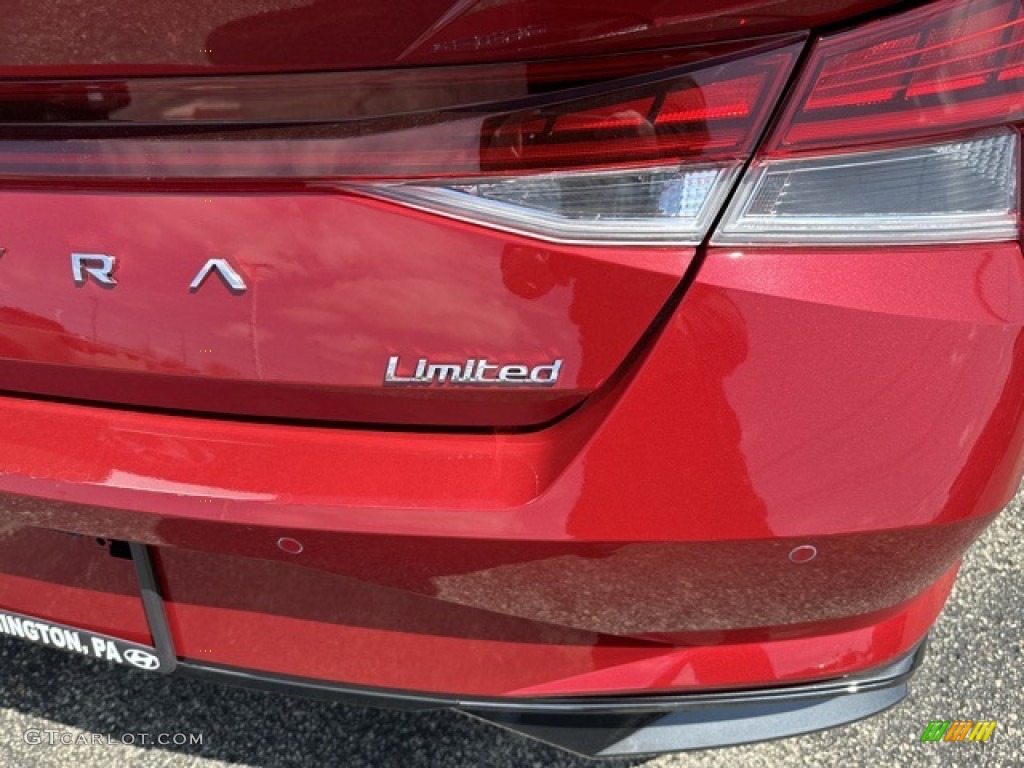 2023 Elantra Limited - Calypso Red / Black photo #3