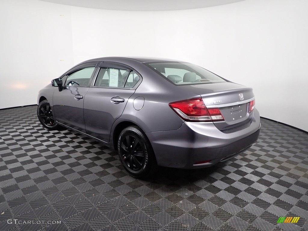 2015 Civic LX Sedan - Urban Titanium Metallic / Black photo #5