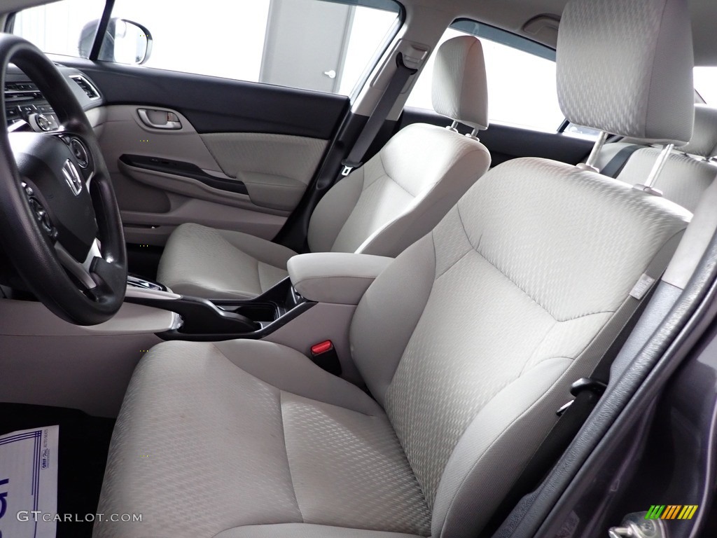 2015 Civic LX Sedan - Urban Titanium Metallic / Black photo #13