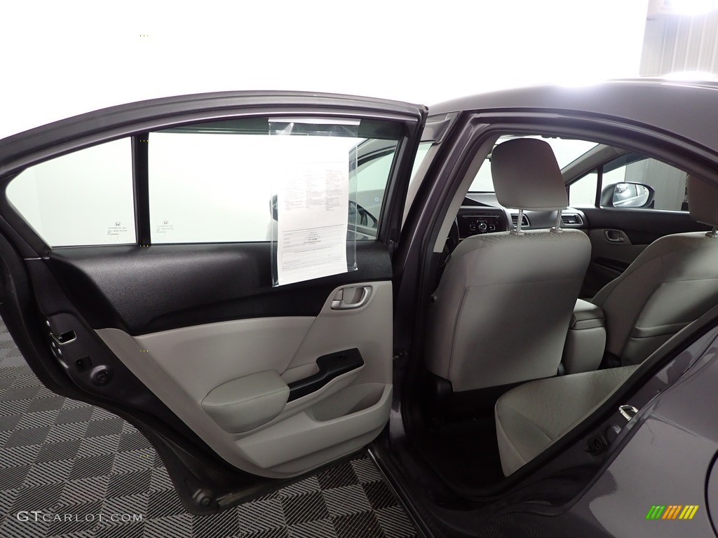 2015 Civic LX Sedan - Urban Titanium Metallic / Black photo #23