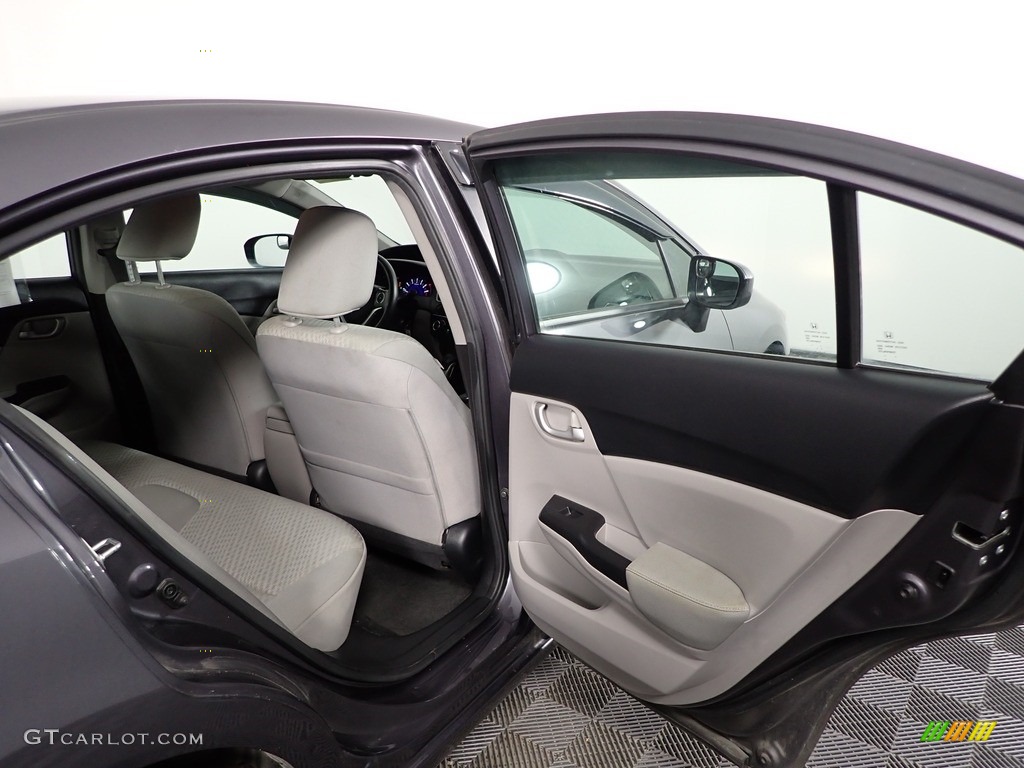 2015 Civic LX Sedan - Urban Titanium Metallic / Black photo #28