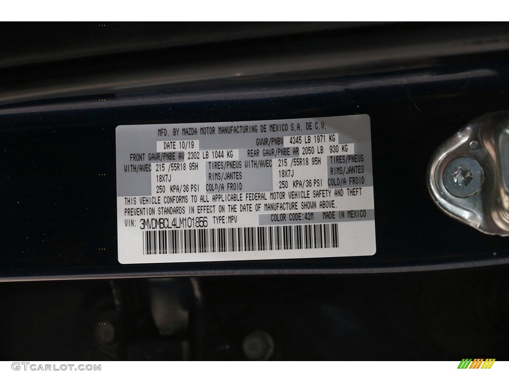 2020 CX-30 Select AWD - Deep Crystal Blue Mica / Black photo #20