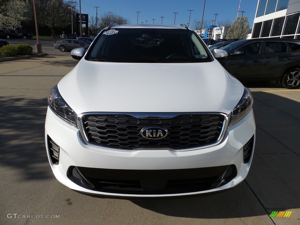 2020 Sorento LX AWD - Snow White Pearl / Black photo #8