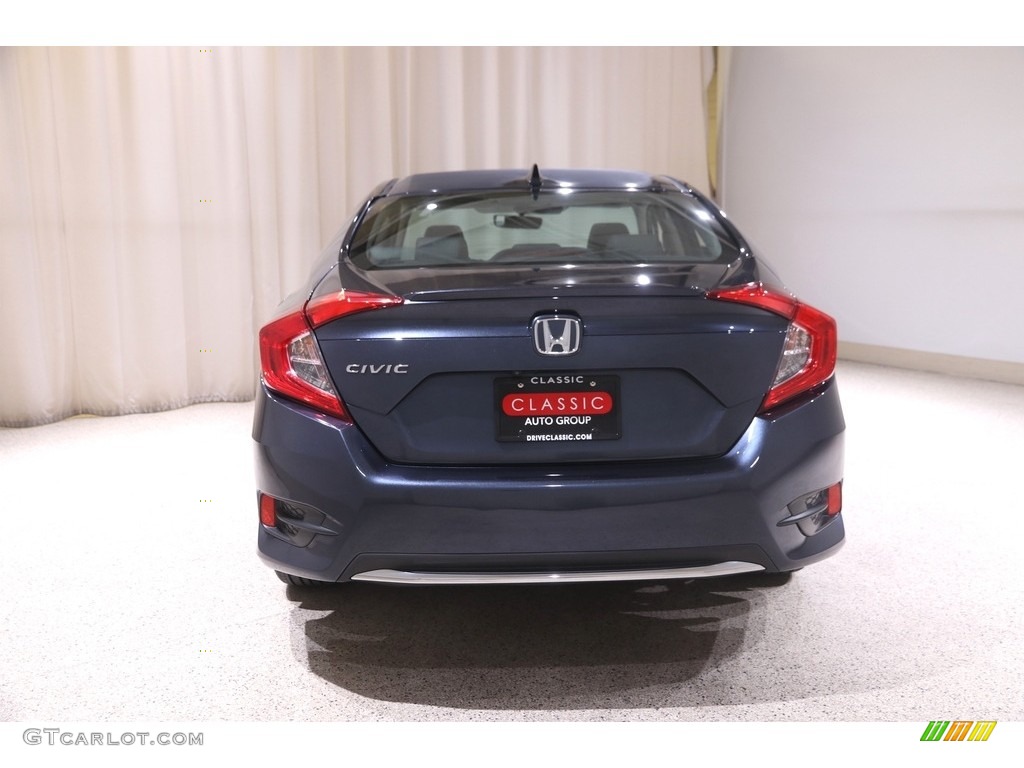 2019 Civic EX-L Sedan - Cosmic Blue Metallic / Gray photo #20