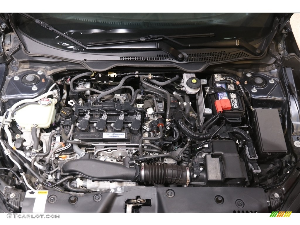 2019 Civic EX-L Sedan - Cosmic Blue Metallic / Gray photo #21