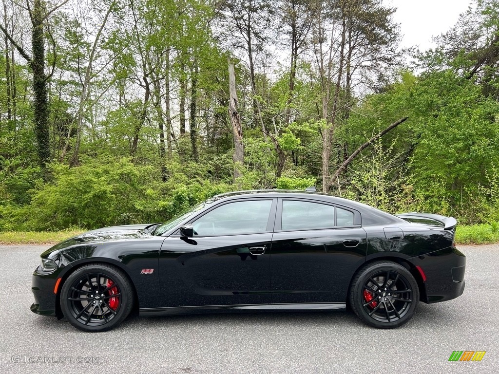 Pitch Black 2021 Dodge Charger Scat Pack Exterior Photo #145950587