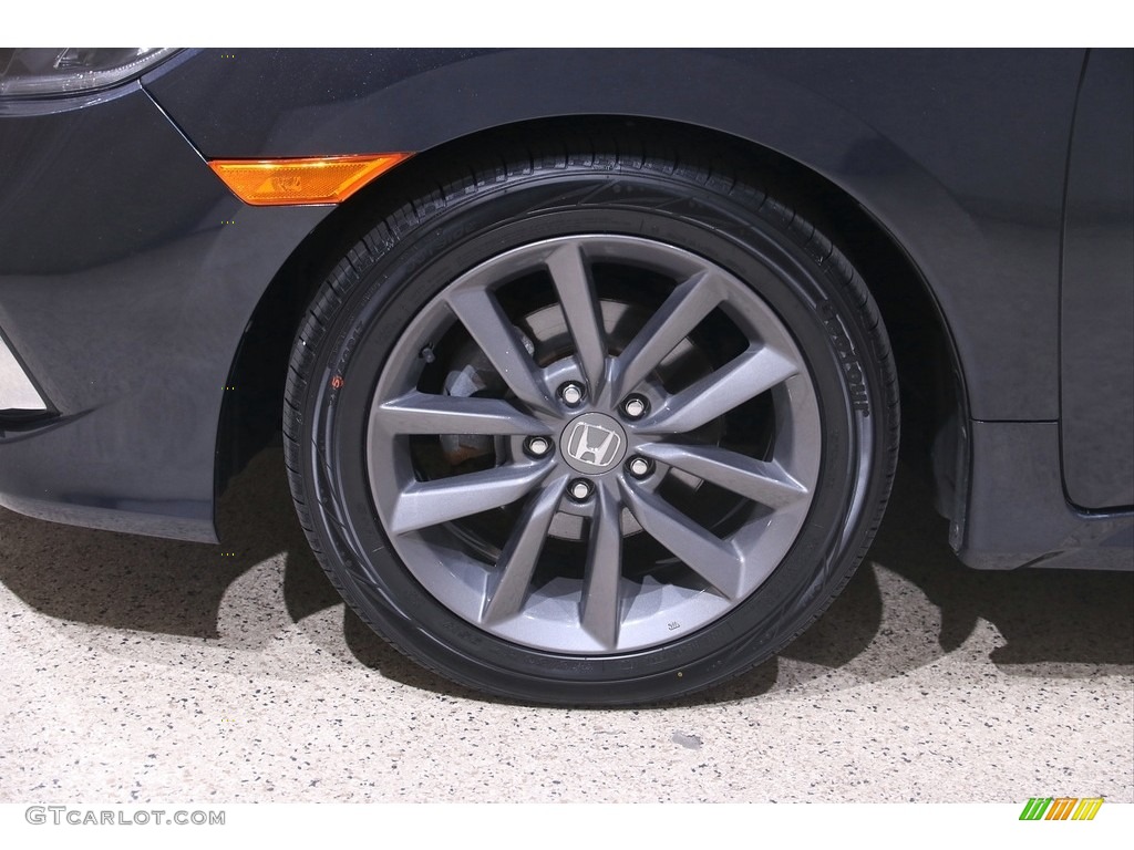 2019 Civic EX-L Sedan - Cosmic Blue Metallic / Gray photo #22