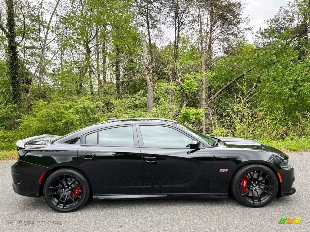 Pitch Black 2021 Dodge Charger Scat Pack Exterior Photo #145950707
