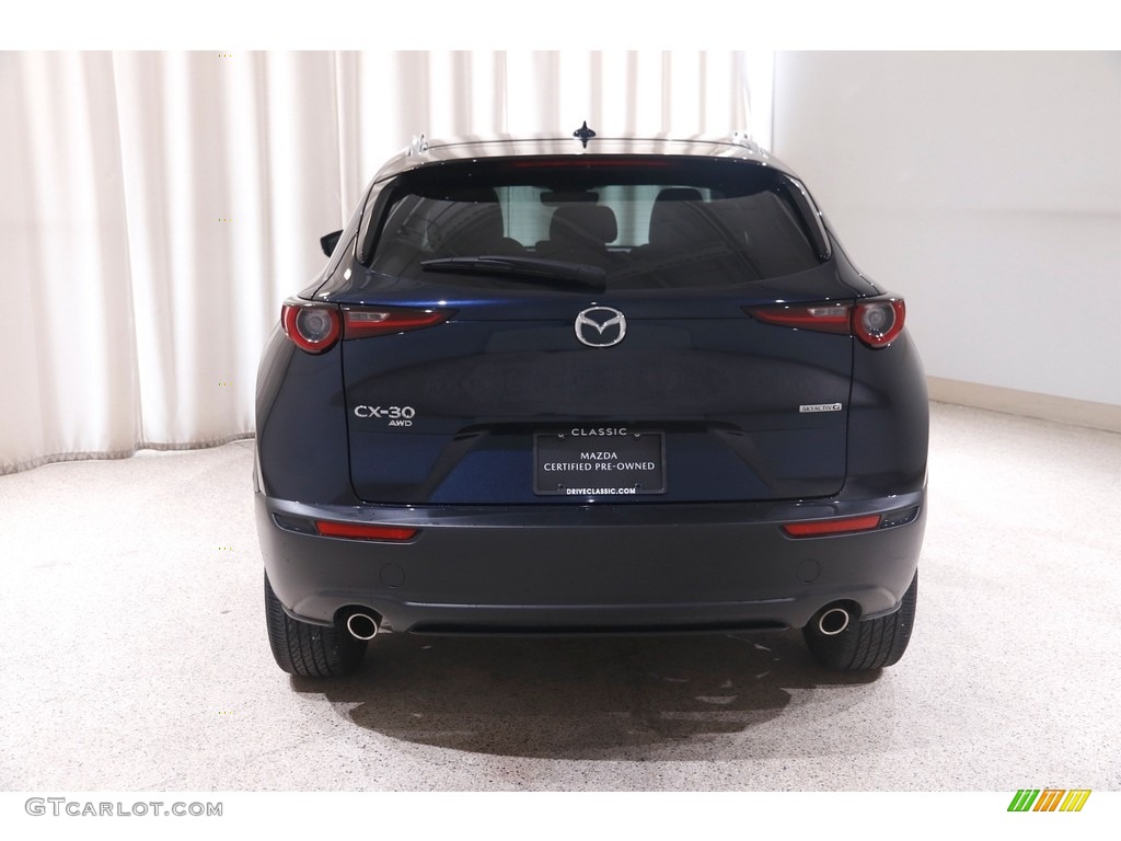 2021 CX-30 Premium AWD - Deep Crystal Blue Mica / White photo #19