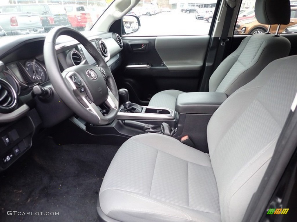 2021 Tacoma SR5 Double Cab 4x4 - Midnight Black Metallic / Cement photo #15